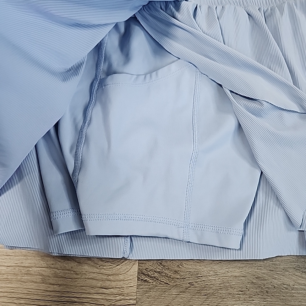 Joy Lab Game Day Double Layer Run Shorts 2.5" XSmall Elastic Waist Blue - Picture 8 of 9